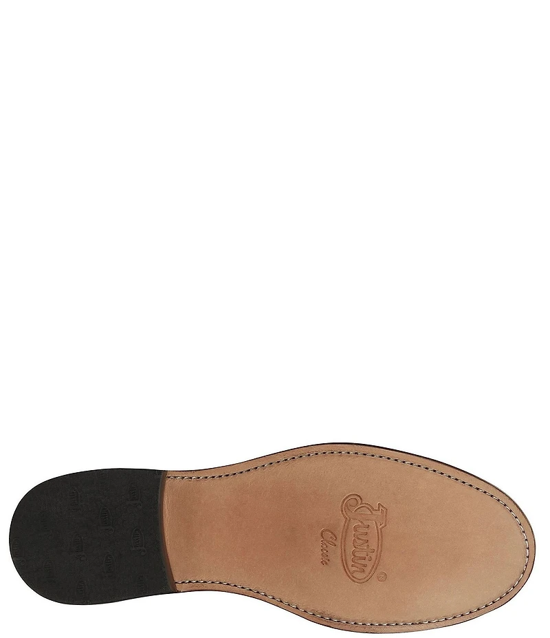 Justin Boots Mckean Leather Kiltie Lace Up Booties