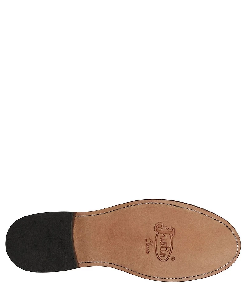 Justin Boots Mckean Leather Kiltie Lace Up Booties