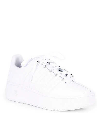 K-Swiss Women's Classic VN Leather Retro Platform Sneakers