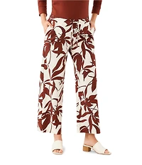 Karen Kane Coordinating Coco Bloom Stretch Woven Drawstring Ankle Pants