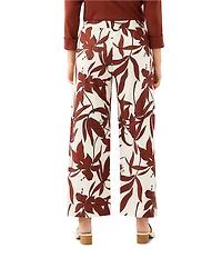 Karen Kane Coordinating Coco Bloom Stretch Woven Drawstring Ankle Pants
