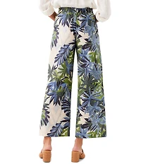 Karen Kane Coordinating Island Palms Drawstring Ankle Pants