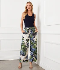 Karen Kane Coordinating Island Palms Drawstring Ankle Pants