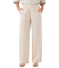 Karen Kane Coordinating Satin High Rise Wide Leg Pants