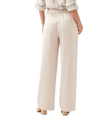 Karen Kane Coordinating Satin High Rise Wide Leg Pants