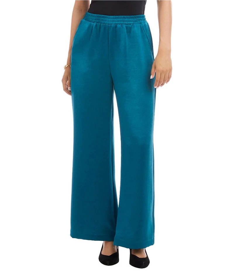 Karen Kane Coordinating Satin High Rise Wide Leg Pants
