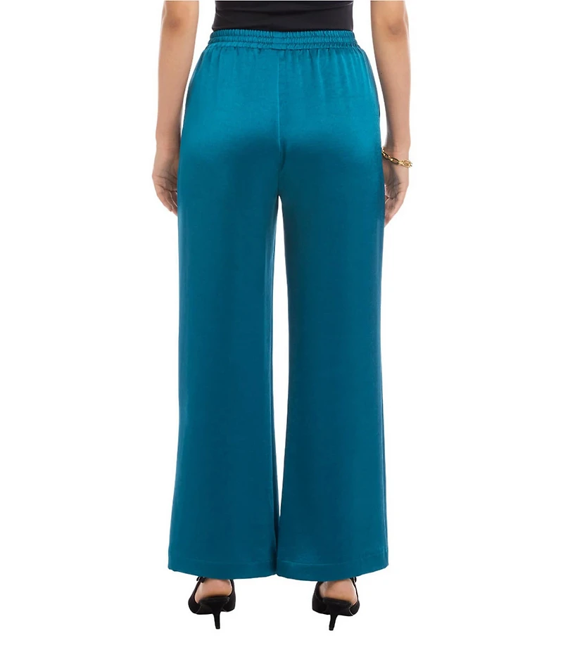 Karen Kane Coordinating Satin High Rise Wide Leg Pants