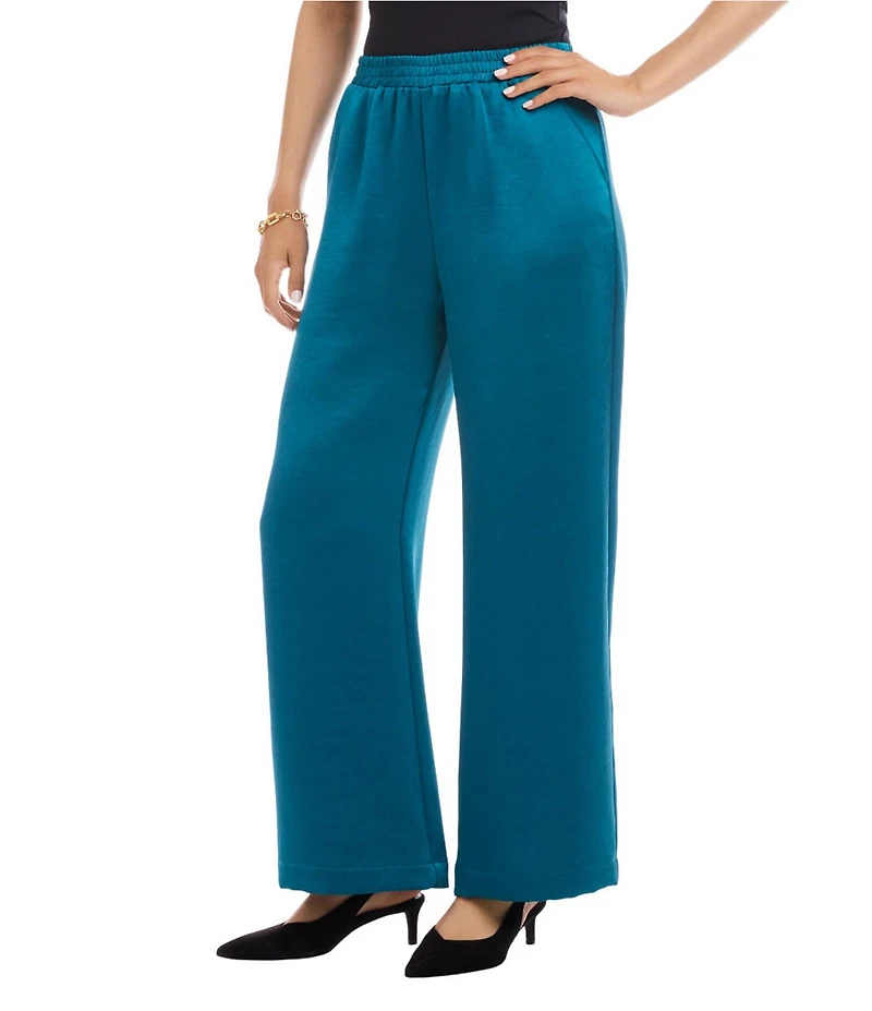 Karen Kane Coordinating Satin High Rise Wide Leg Pants