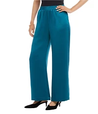 Karen Kane Coordinating Satin High Rise Wide Leg Pants
