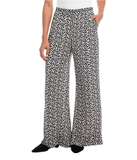 Karen Kane Daisy Crepe Printed Wide Leg Pants