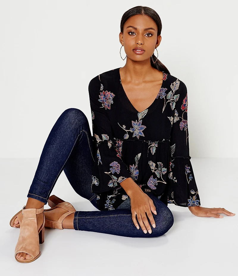 Karen Kane Dark Rinse Slim Leg Stretch Denim Jeggings