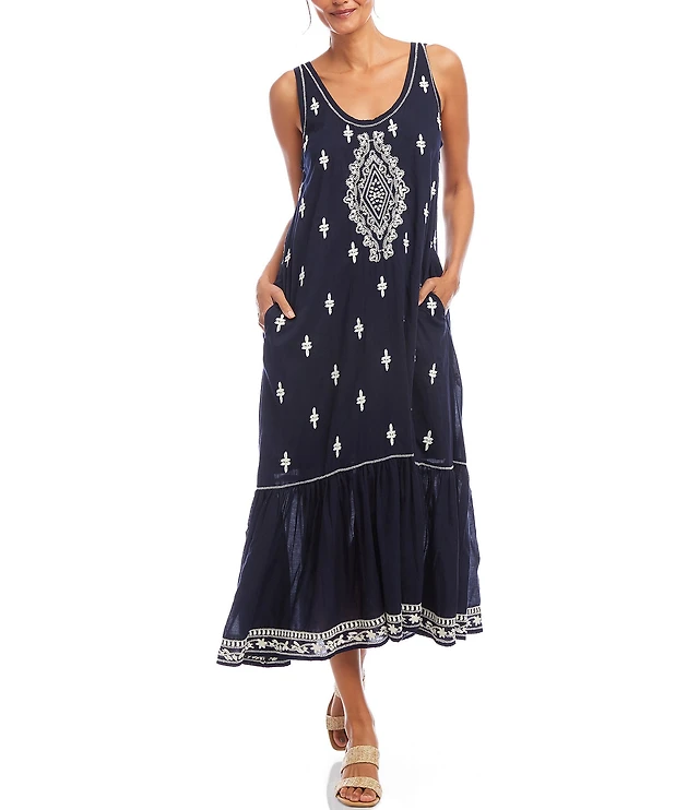 knee length dresses for ladies Faux Wrap Midi Dress main image 0