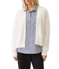 Karen Kane Eyelash Knit Open Front Cardigan