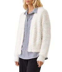 Karen Kane Eyelash Knit Open Front Cardigan