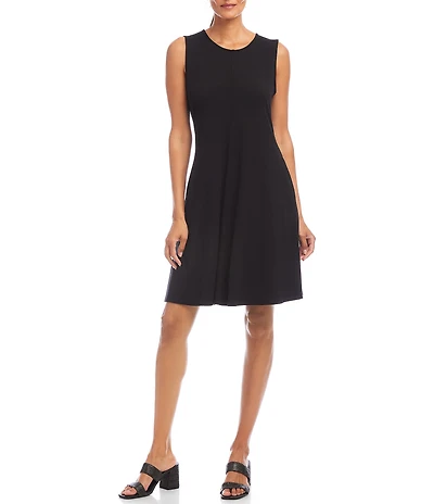 Karen Kane Jersey Scoop Neck Sleeveless Fit & Flare Dress