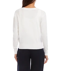 Karen Kane Knit V-Neck Long Sleeve Button Front Cardigan