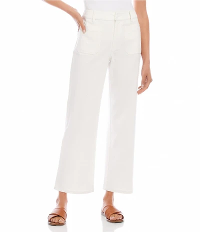 Karen Kane Lauren Wide Leg Patch Pocket Cropped Pants
