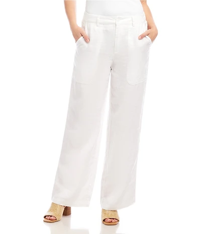 Karen Kane Linen Wide Leg Pants