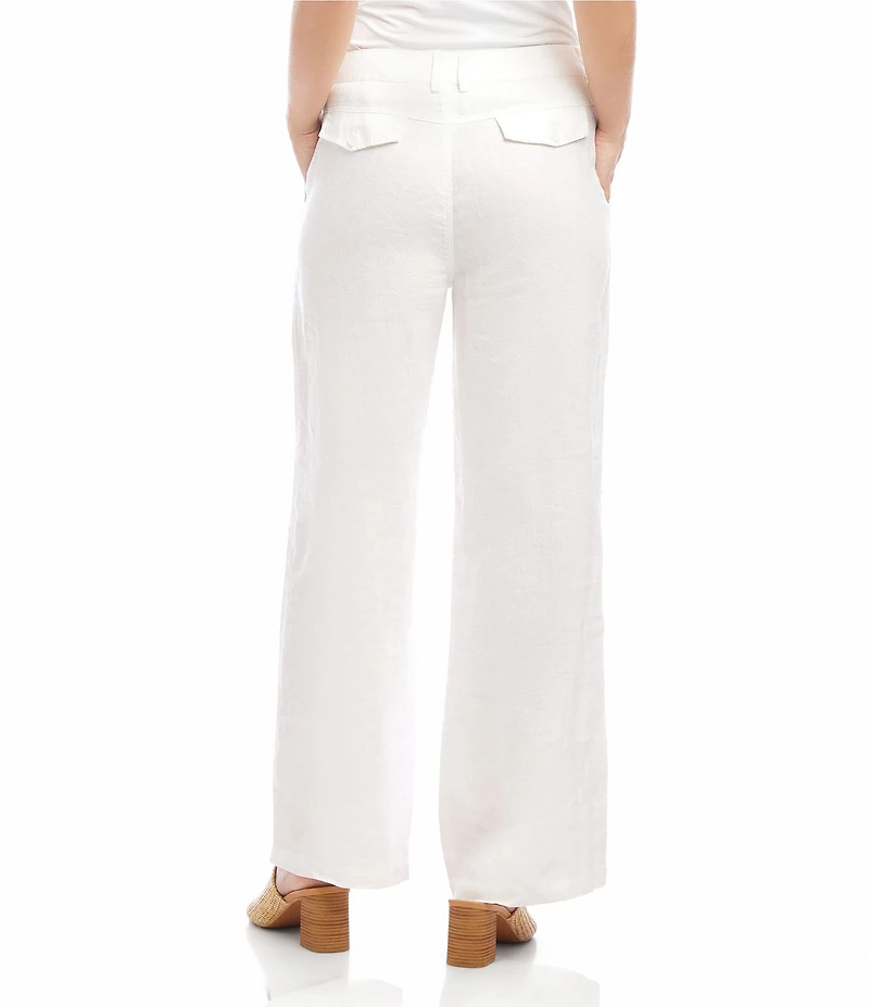 Karen Kane Linen Wide Leg Pants