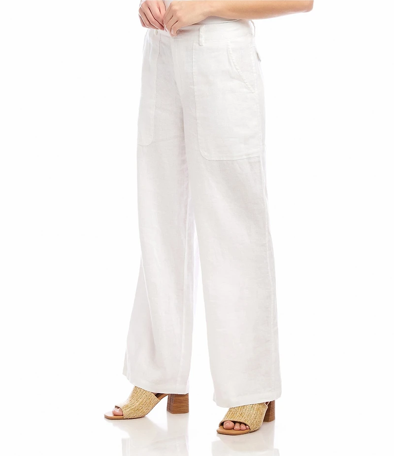 Karen Kane Linen Wide Leg Pants
