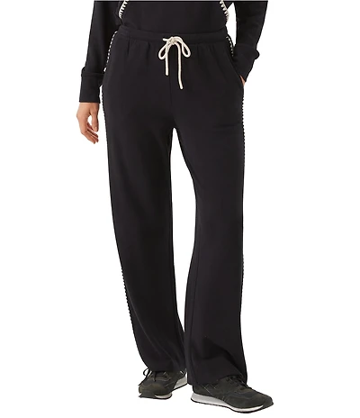 Karen Kane Petite Size Coordinating Jersey Knit Whipstitch Contrast Sweatpants