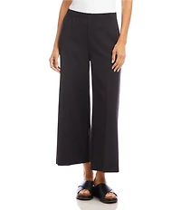 Karen Kane Petite Size High-Rise Cropped Wide Leg Pull-On Pants