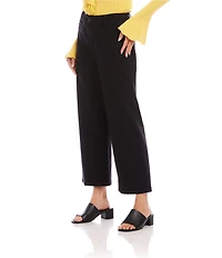 Karen Kane Petite Size Lauren Wide-Leg Patch Pocket Cropped Pants