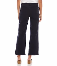 Karen Kane Petite Size Lauren Wide-Leg Patch Pocket Cropped Pants