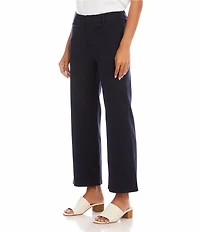 Karen Kane Petite Size Lauren Wide-Leg Patch Pocket Cropped Pants