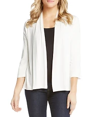 Karen Kane Petite Size Molly Soft Jersey Knit Open Front Cardigan