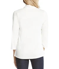Karen Kane Petite Size Molly Soft Jersey Knit Open Front Cardigan