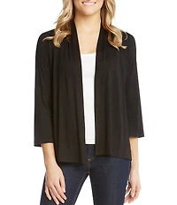 Karen Kane Petite Size Molly Soft Jersey Knit Open Front Cardigan