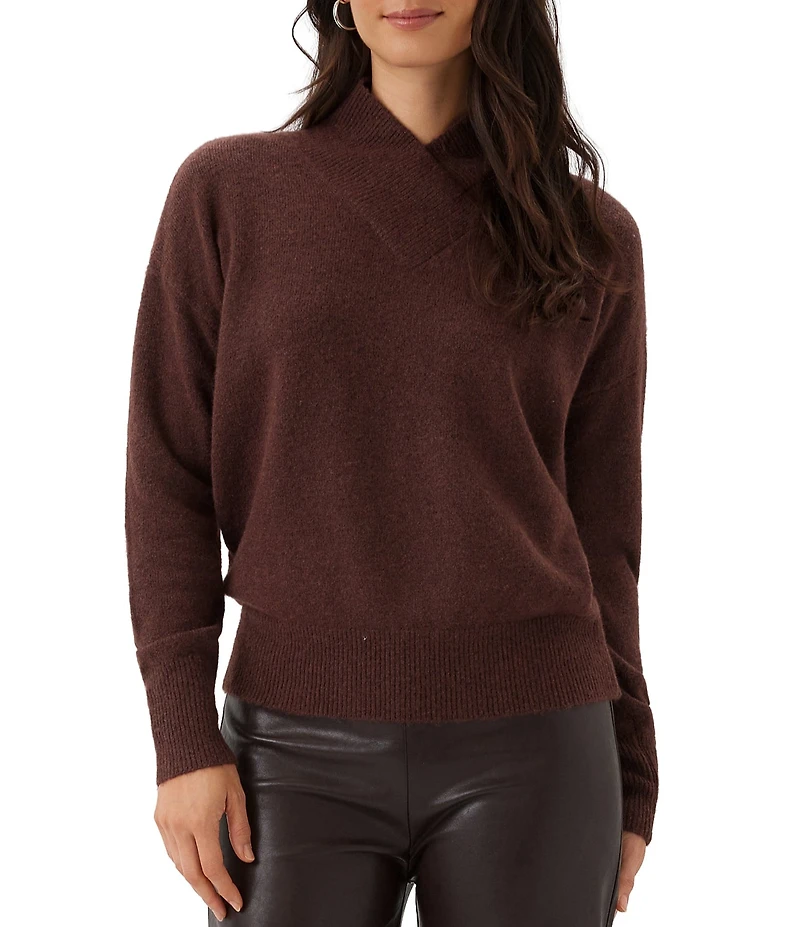 Karen Kane Petite Size Shawl Collar Long Sleeve Sweater