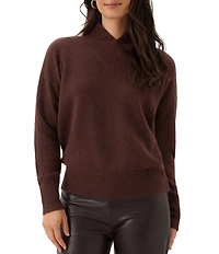 Karen Kane Petite Size Shawl Collar Long Sleeve Sweater