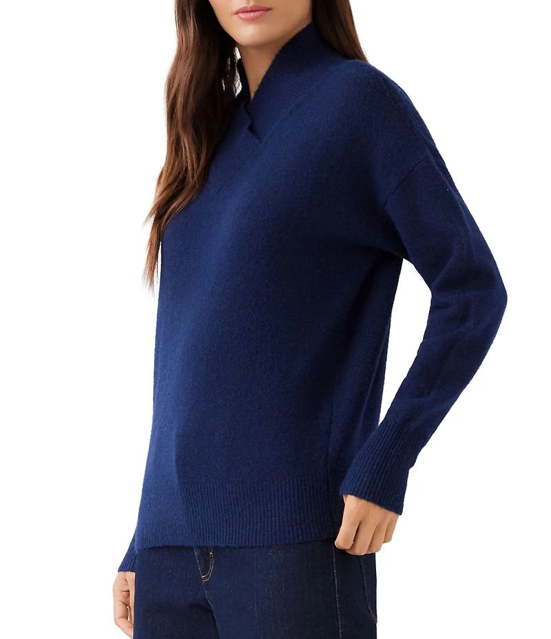 Karen Kane Petite Size Shawl Collar Long Sleeve Sweater