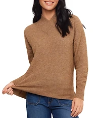 Karen Kane Petite Size Shawl Collar Long Sleeve Sweater