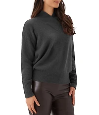 Karen Kane Petite Size Shawl Collar Long Sleeve Sweater