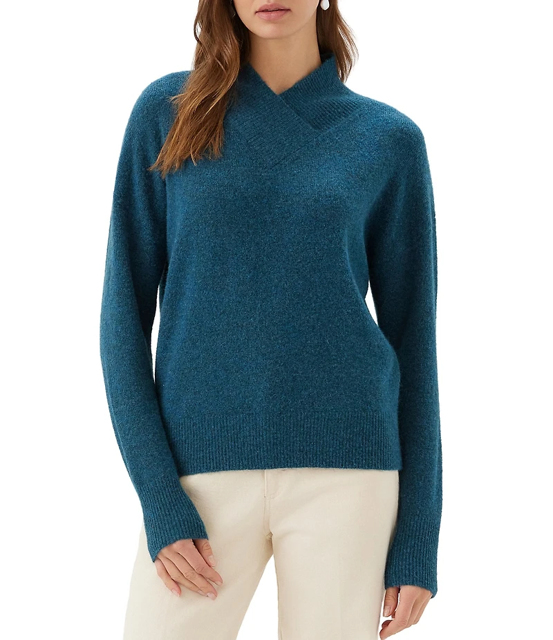 Karen Kane Petite Size Shawl Collar Long Sleeve Sweater