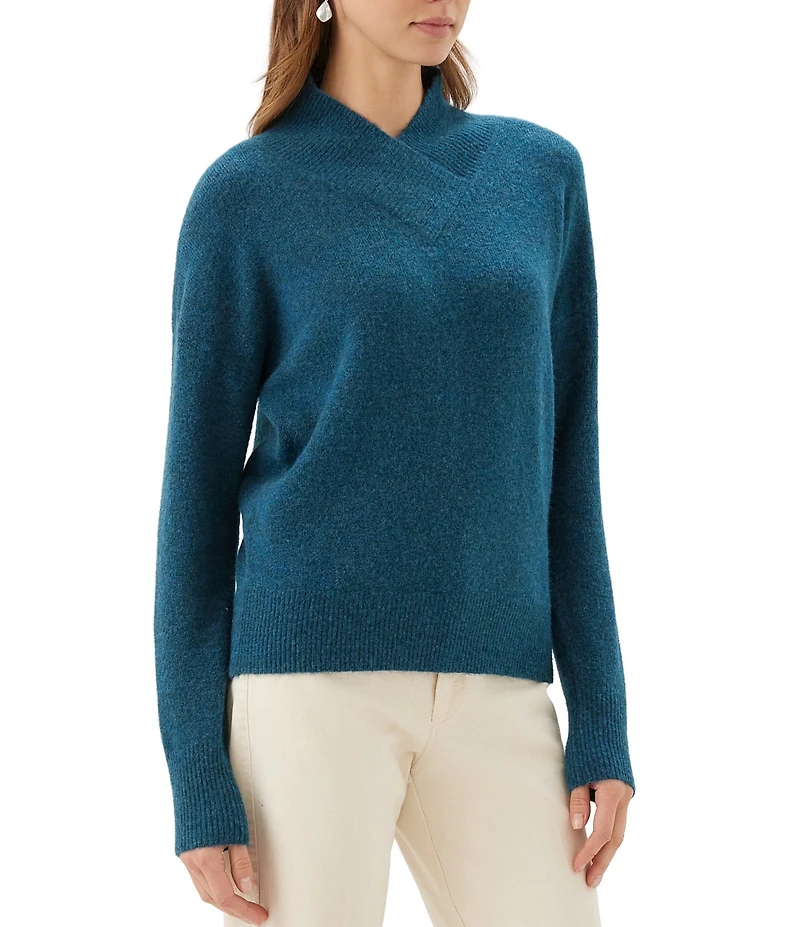 Karen Kane Petite Size Shawl Collar Long Sleeve Sweater