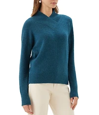Karen Kane Petite Size Shawl Collar Long Sleeve Sweater