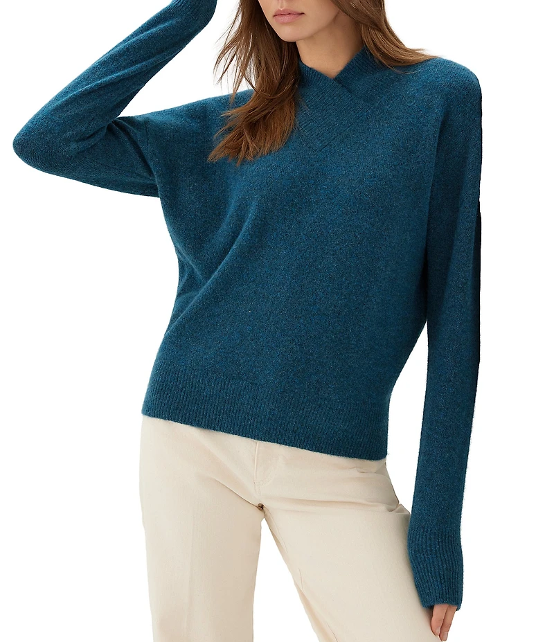 Karen Kane Petite Size Shawl Collar Long Sleeve Sweater