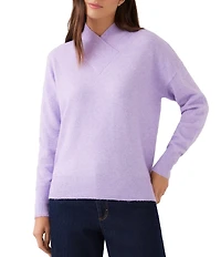 Karen Kane Petite Size Shawl Collar Long Sleeve Sweater