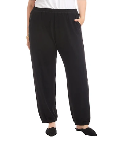 Karen Kane Plus Size Brushed Double Knit Jogger Sweatpants