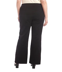 Karen Kane Plus Size Emily Straight Leg Pocketed Pull-On Pants