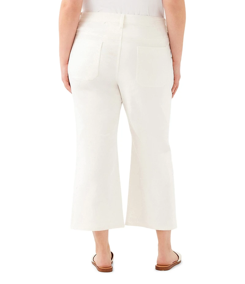 Karen Kane Plus Size Lauren Patch Pocket Wide-Leg Cropped Pants