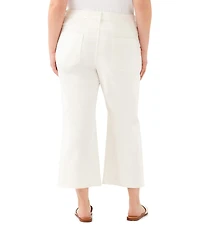 Karen Kane Plus Size Lauren Patch Pocket Wide-Leg Cropped Pants