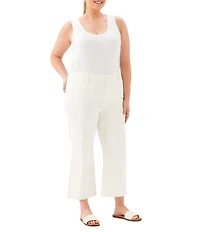 Karen Kane Plus Size Lauren Patch Pocket Wide-Leg Cropped Pants