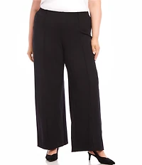 Karen Kane Plus Size Luna Stretch Wide Leg Pants