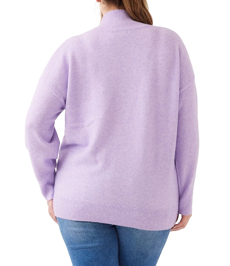 Karen Kane Plus Size Shawl Collar Long Sleeve Sweater