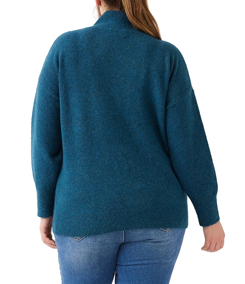 Karen Kane Plus Size Shawl Collar Long Sleeve Sweater